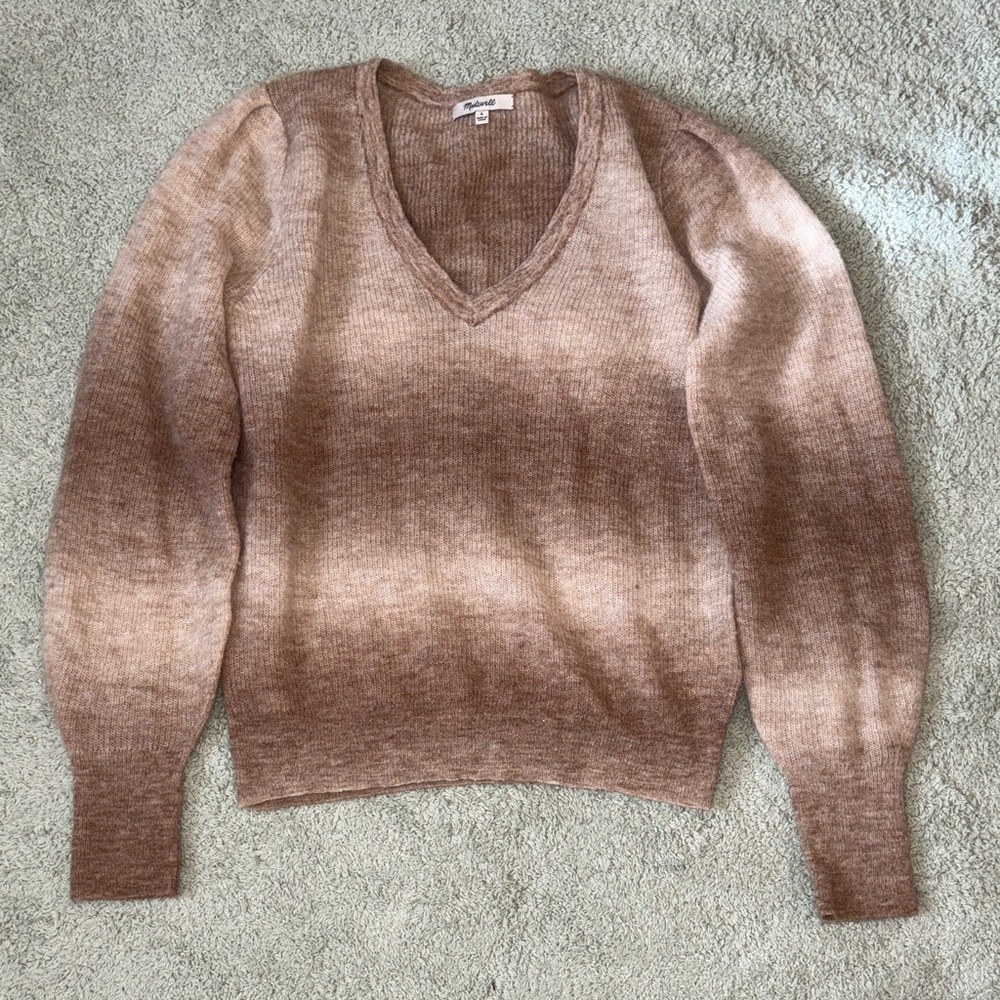 Madewell Alpaca Blend V-Neck Sweater